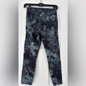 Lululemon Athletica 23” Tie-Dye Leggings - Black and Green